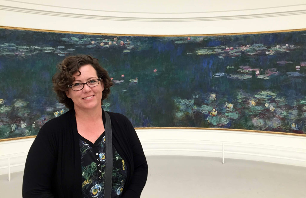 Jennifer Mallory and Monet's Water Lillies