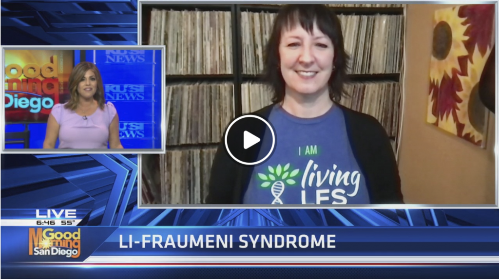 Living LFS on KUSI TV for LFS Awareness Month