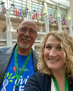 Lon Humpert and Nicole Scoubes representing Living LFS at Rare Disease Week on Capitol Hill 2023