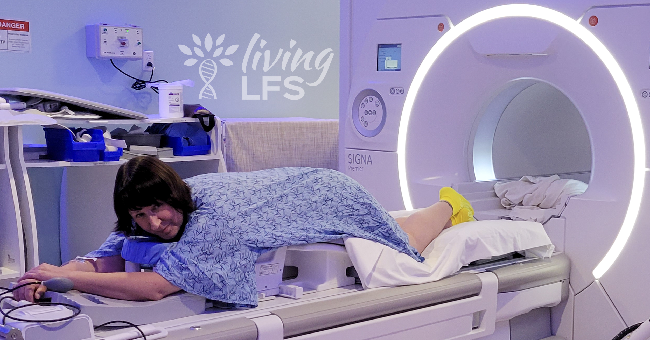 Living LFS President Andi Last having her 8th annual breast MRI